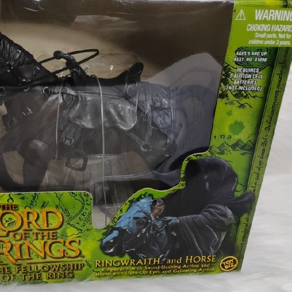 (BX81) Toy Biz Lord Of The Rings Ringwrath & Horse Collectible Set